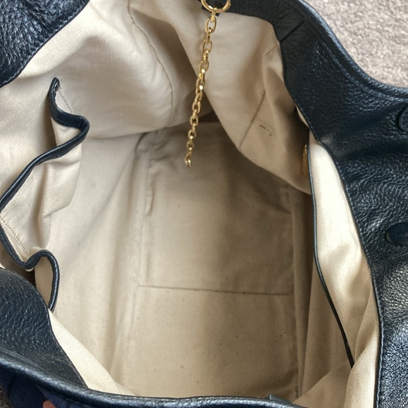 Tory Burch Channing Floral Print Canvas & Leather Tote - Picture 8 of 16